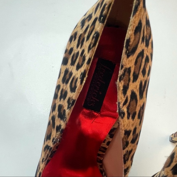 Frederick’s Cheetah Print Platform Stripper Heels Size 7.5 - Picture 5 of 12